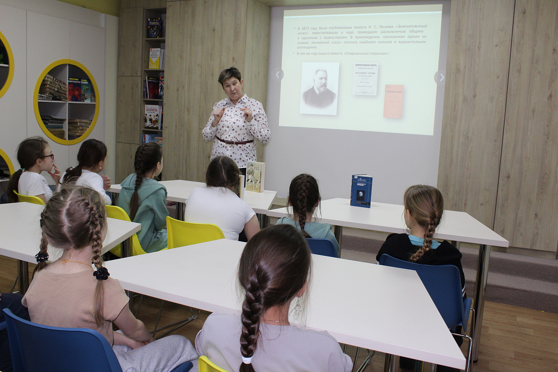 Писатель русской души – литературный урок-беседа в Кшаушской сельской библиотеке